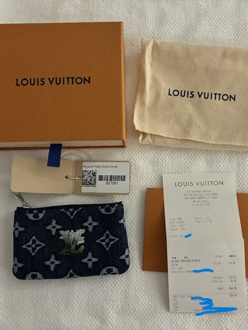 Louis Vuitton Pochette Cles Denim - NWT AUTHENTIC